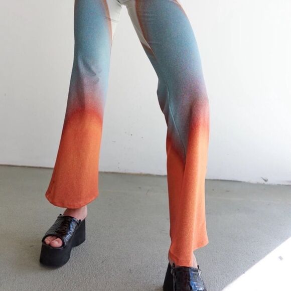 Free People Mandinga Otto Flared Legging Pants-Retro size XS - Picture 5 of 8